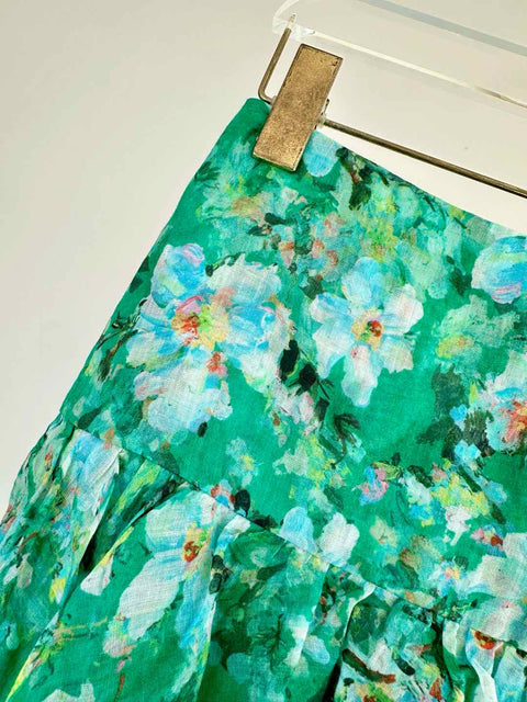 Printed Two-Piece High-Waisted Midi Dress