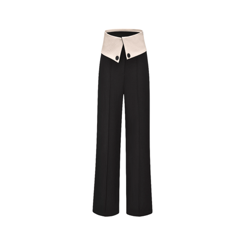 Savage-inside-out contrast-color trousers