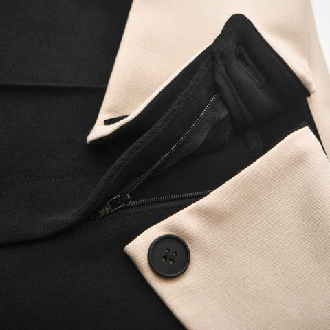 Savage-inside-out contrast-color trousers