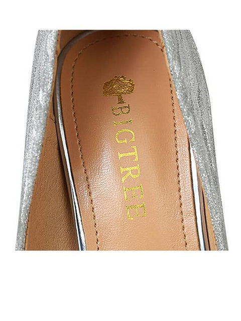 Sequin Fabric Pointed Toe&Pumps