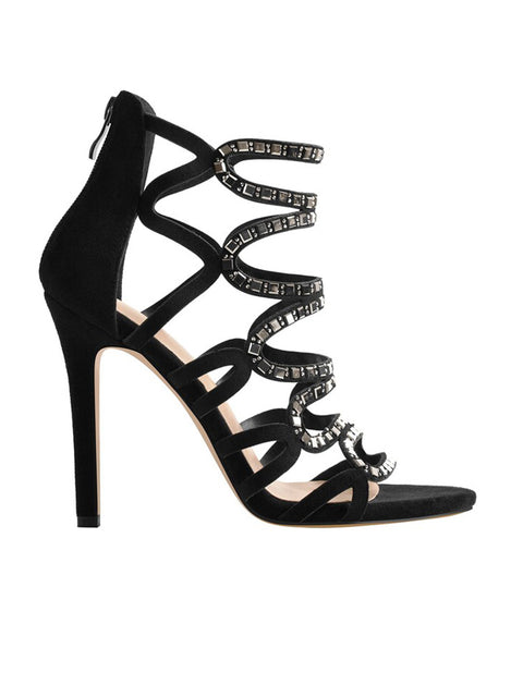 Hollow Out Suede Sandal