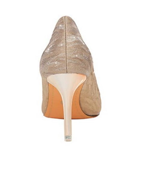 Sequin Fabric Pointed Toe&Pumps