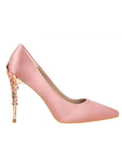 Metal Stiletto Pointed Toe Pump