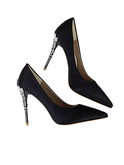 Metal Stiletto Pointed Toe Pump