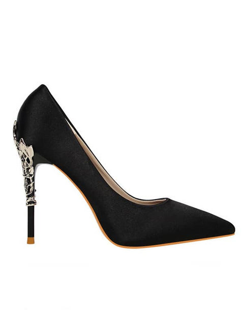 Metal Stiletto Pointed Toe Pump