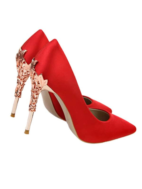 Metal Stiletto Pointed Toe Pump
