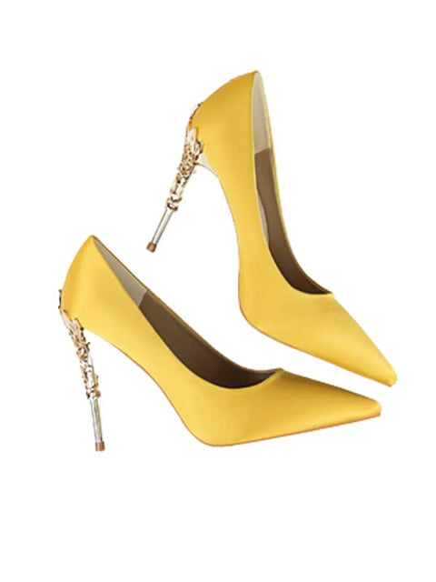 Metal Stiletto Pointed Toe Pump