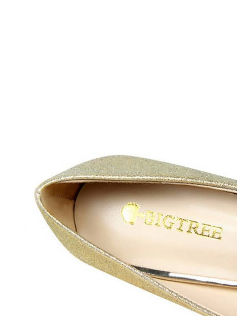 Metal Stiletto Pointed Toe Pump
