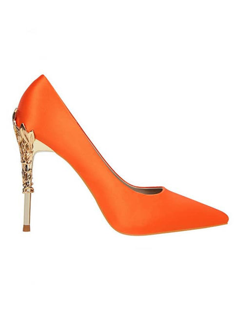 Metal Stiletto Pointed Toe Pump