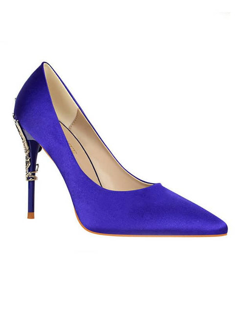 Metal Stiletto Pointed Toe Pump