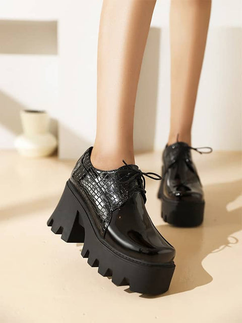 Fashion Square Toe Block Heel&Loafers