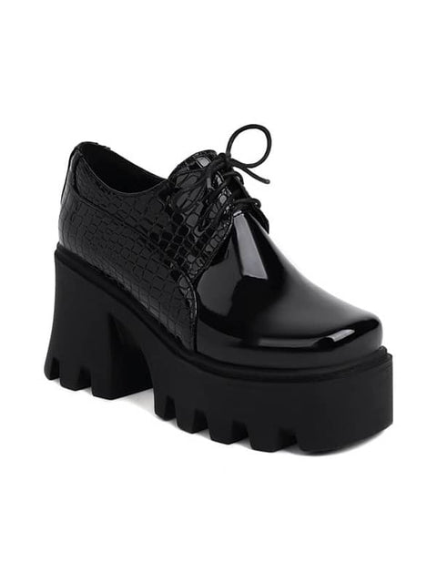 Fashion Square Toe Block Heel&Loafers