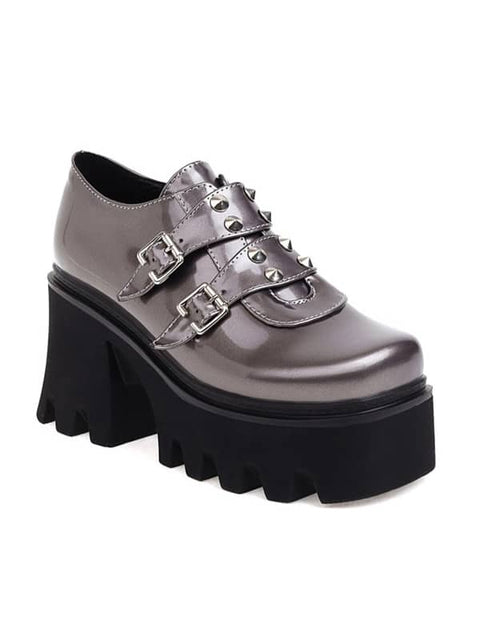 Fashion Square Toe Block Heel&Loafers